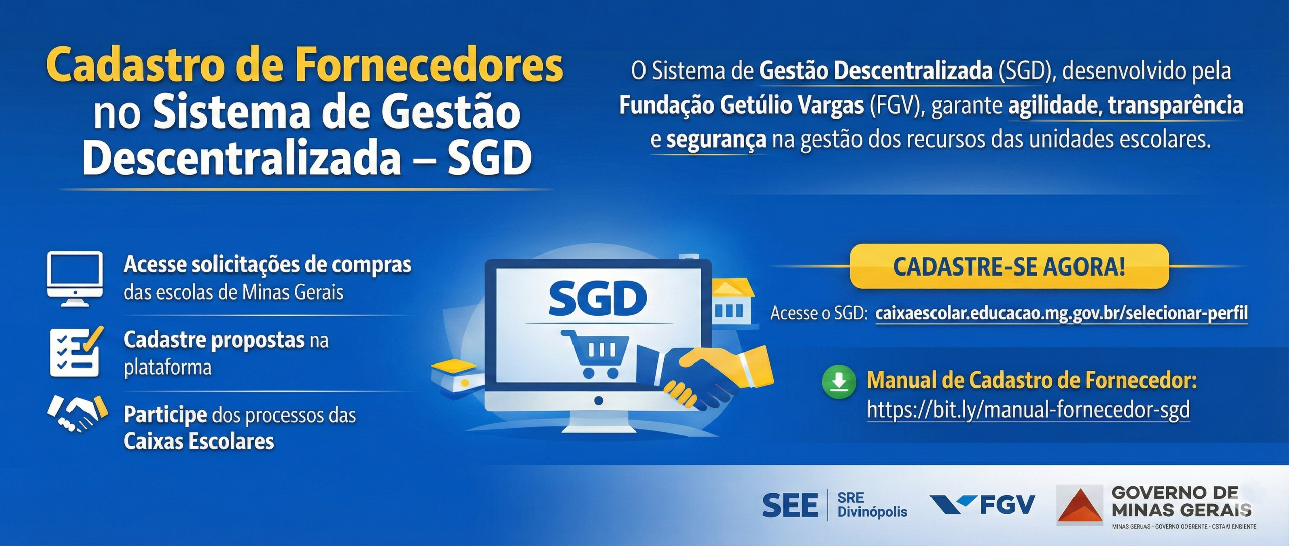 Cadastro de fornecedores