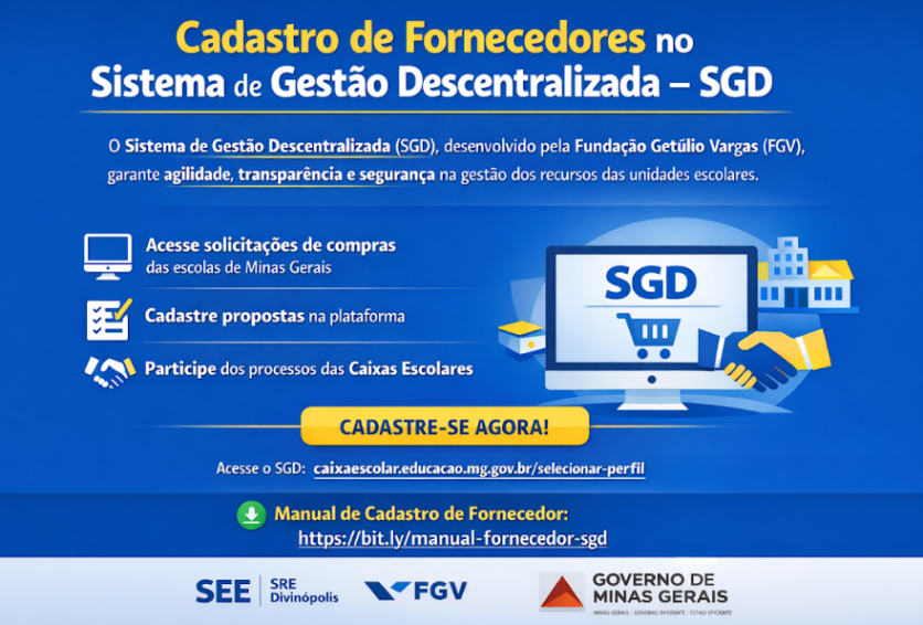 Cadastro de fornecedores